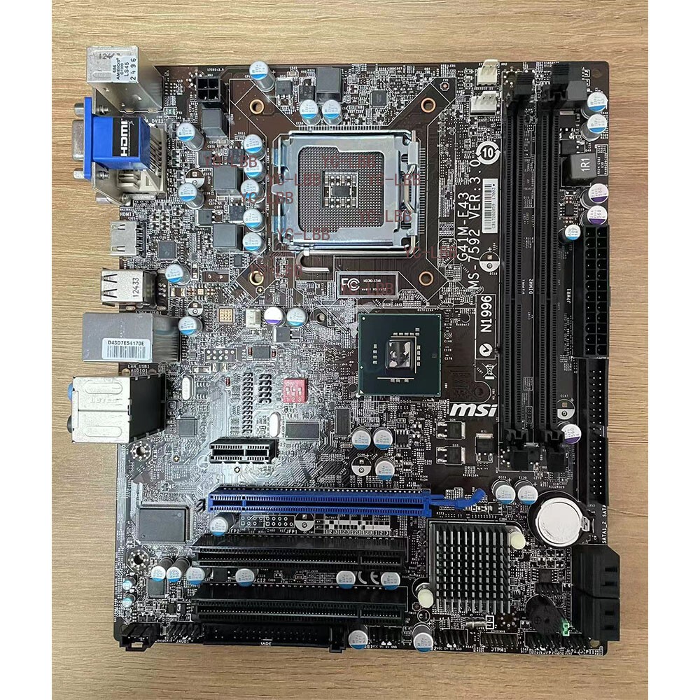FOR MSI G41M-E43 LGA 775 Intel G41 Micro ATX Intel Motherboard MS-7592