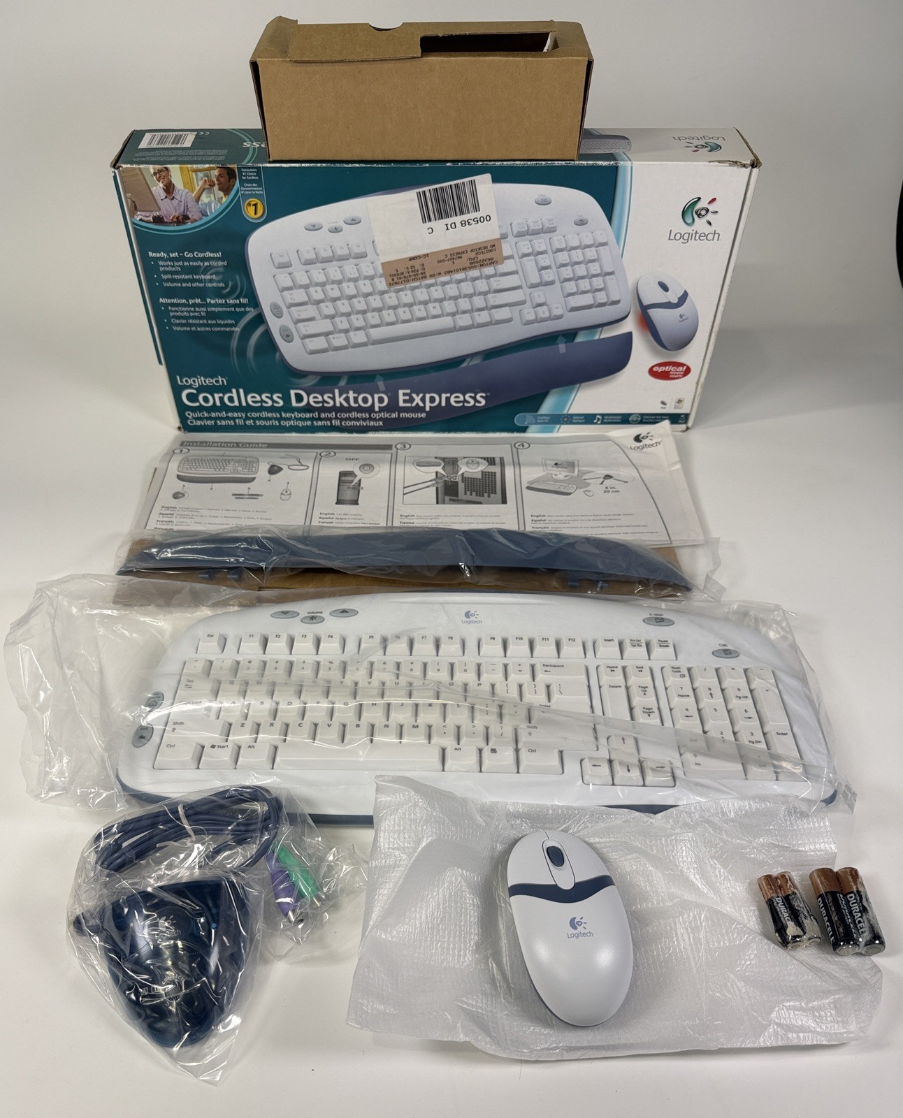 Logitech Cordless Desktop Express Keyboard & Cordless Optical Mouse Open Box