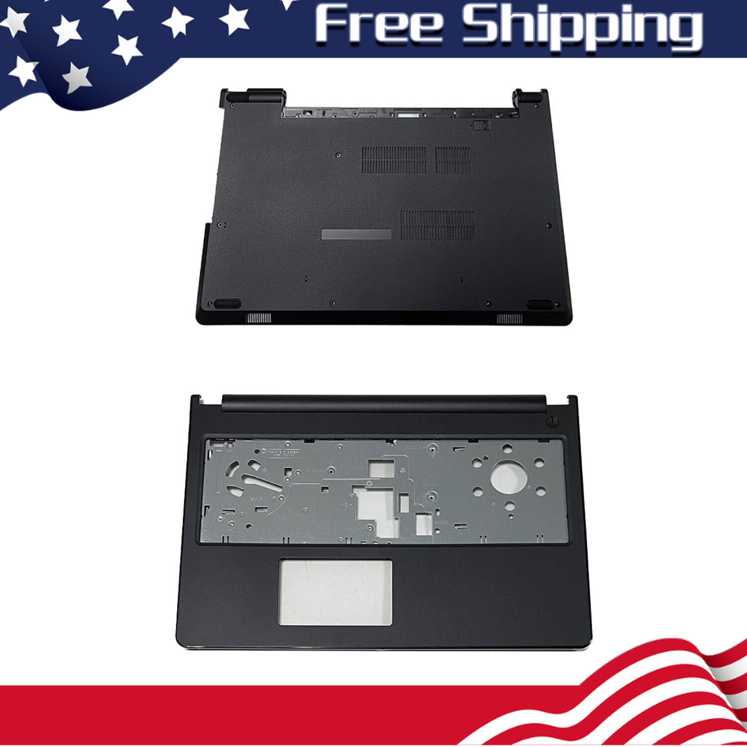 New Upper Case Palmrest & Bottom Case For Dell Inspiron 15-3000 3567 3565 04F55W