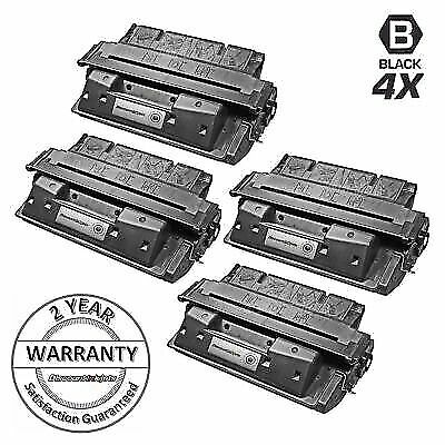 4 PK Black Laser Printer Toner Cartridge for HP 27X C4127X LaserJet 4000 4050