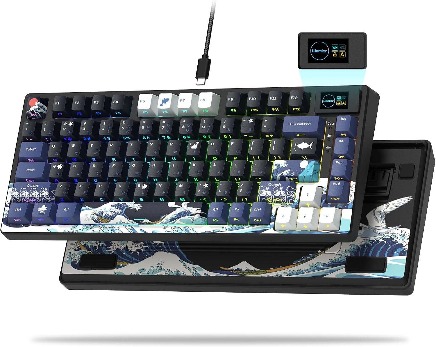 SK80 75% Keyboard with Color Multimedia Display Gaming Keyboard | Creamy Sound M