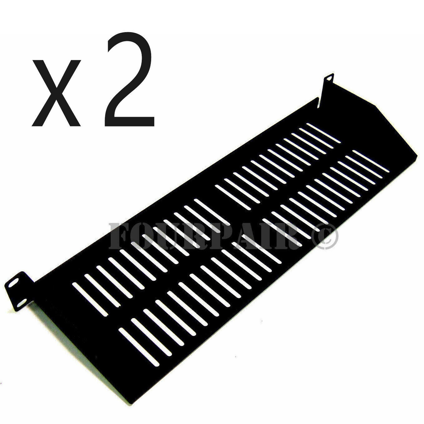 2 Pack - Vented Cantilever Rack Mount Steel Keyboard Server Shelf 19" 1U 8" Deep