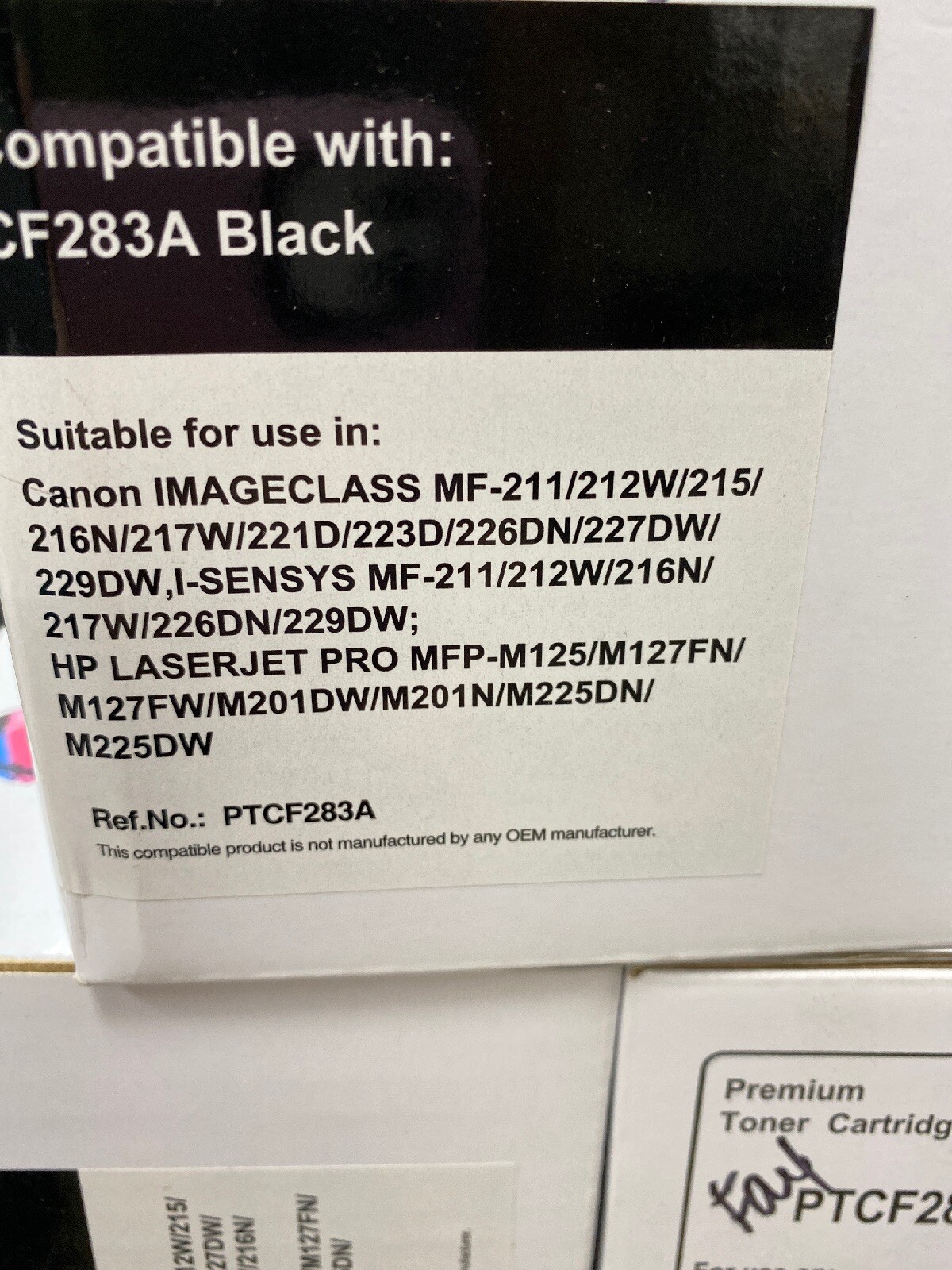 CF283A Toner Cartridges HP LaserJet Pro M127fn M127fw M125nw & Cannon