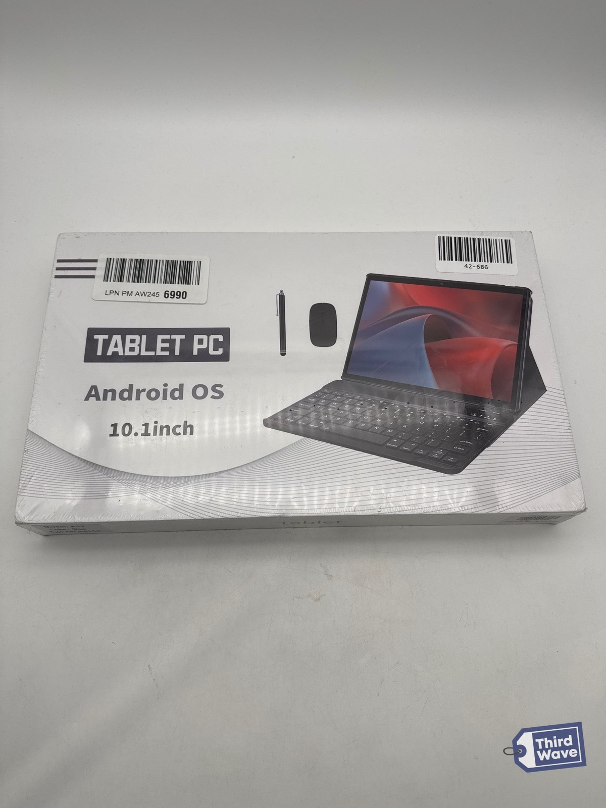 JUNINKE 2 in 1 Tablet, 10.1 inch Android 13 Tablet with Keyboard Mouse Stylus,