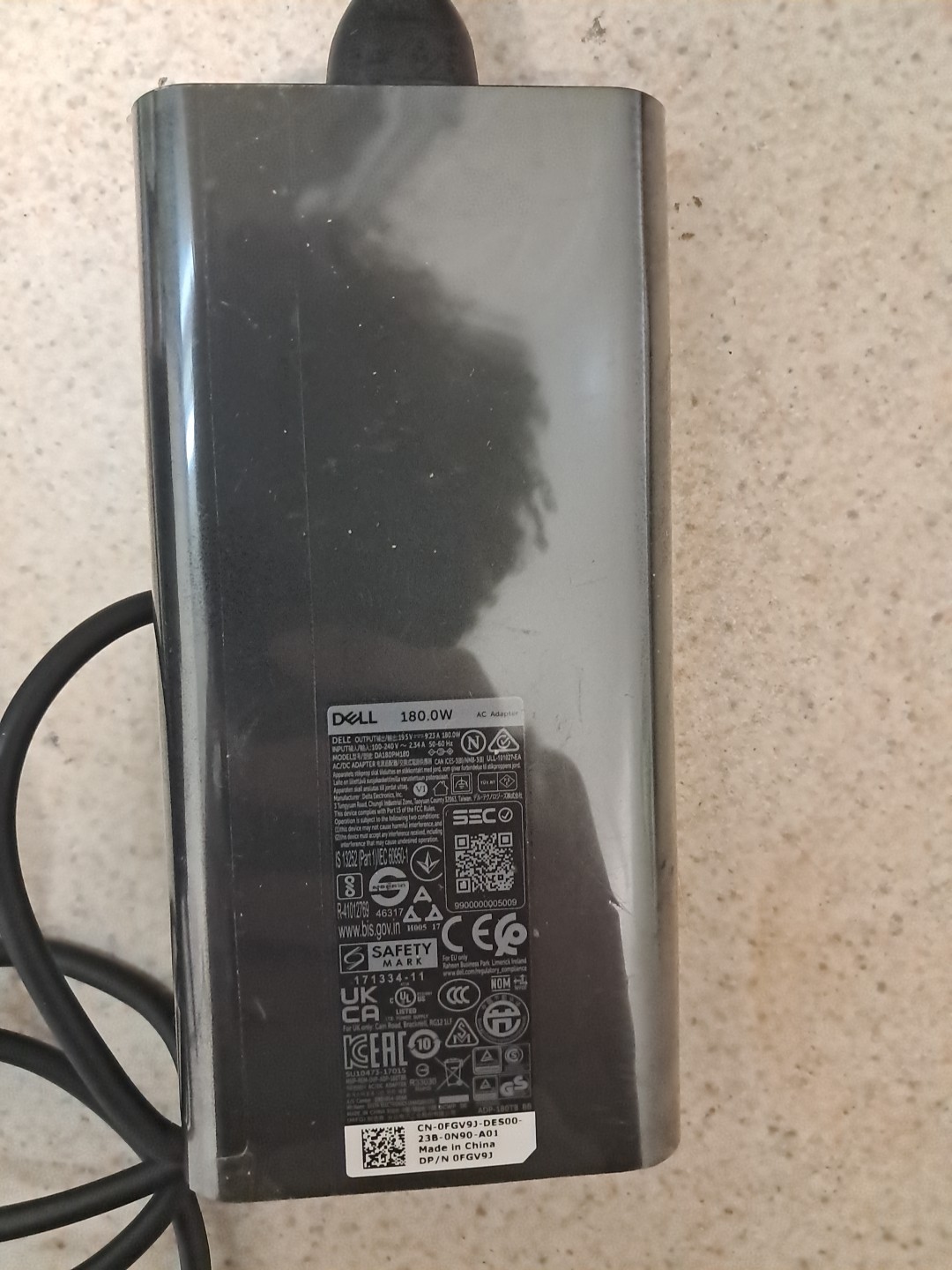Dell 180W 19.5V 9.23A  AC Adapter Laptop Power Adapter 7.4mm DA180PM180 - UVG