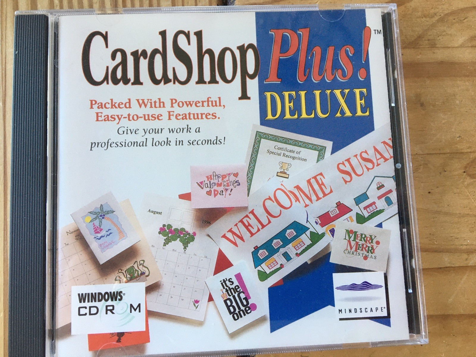 CARD SHOP PLUS DELUXE CD ROM SOFTWARE