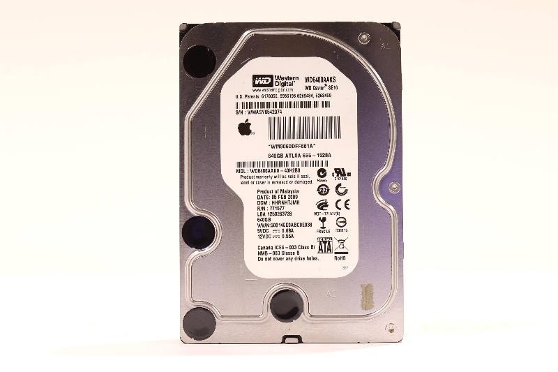 WD WD6400AAKS-40H2B0 640GB 3.5" 3Gb/s 7.2K RPM SATA Hard Drive P/N: WD6400AAKS T