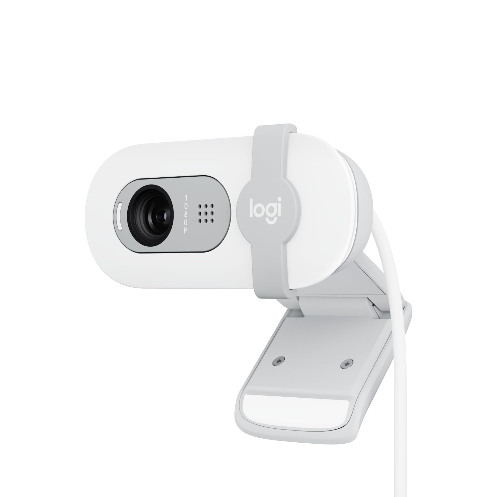 Logitech Brio 101 FHD 1080p Webcam White USB-A Built-In Microphone for Streaming