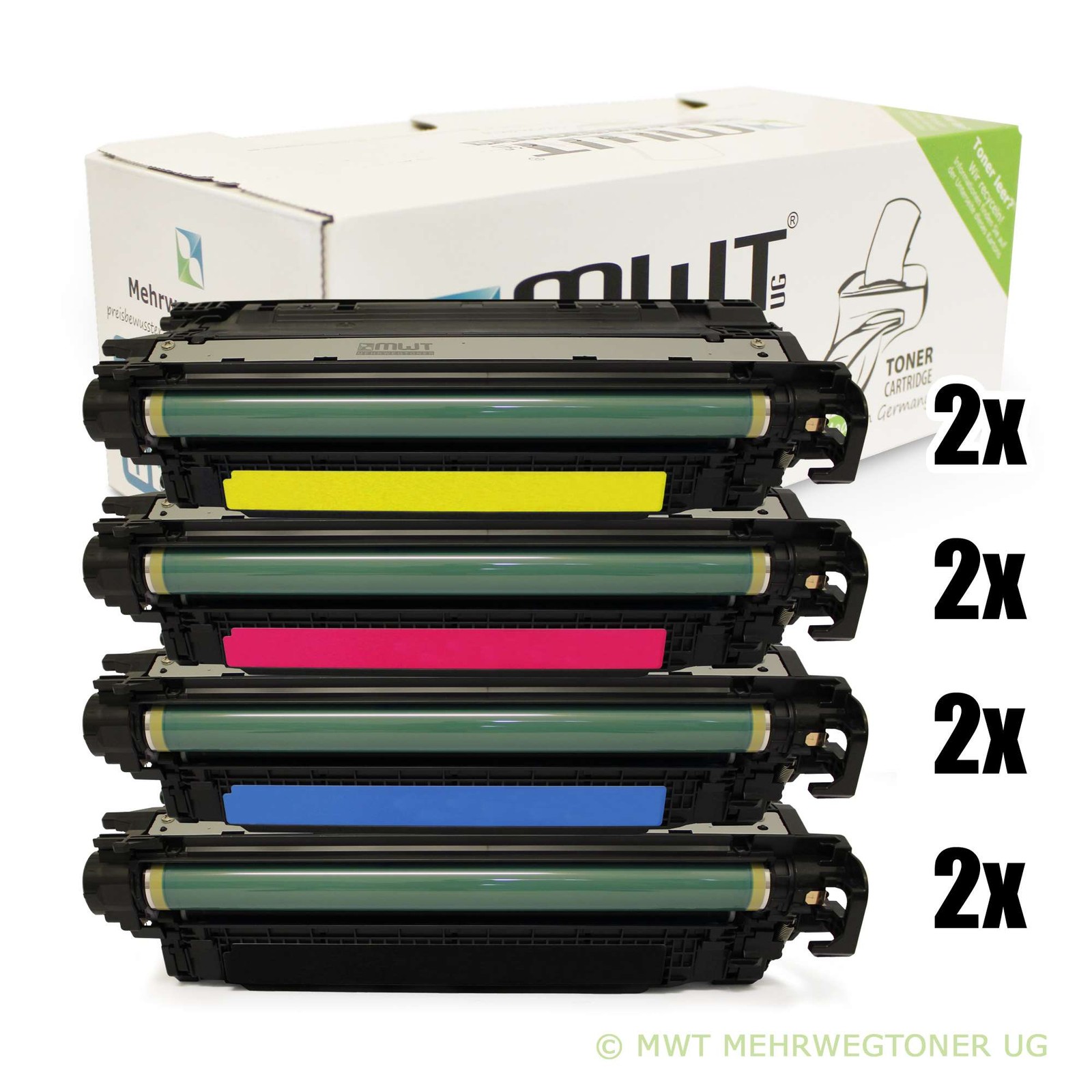 8x MWT ECO Compatible Toner Cartridge for HP Color LaserJet MFP M-577-c/M-577-f