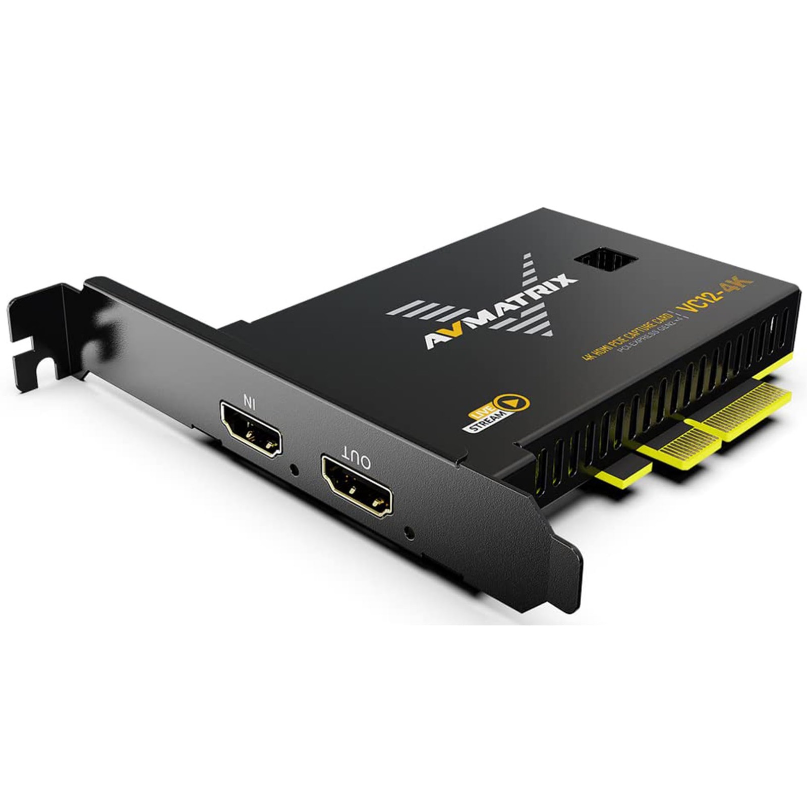 AVMATRIX VC12-4K PCIE Capture Card 4k for Game Livestream and Record in 4K60