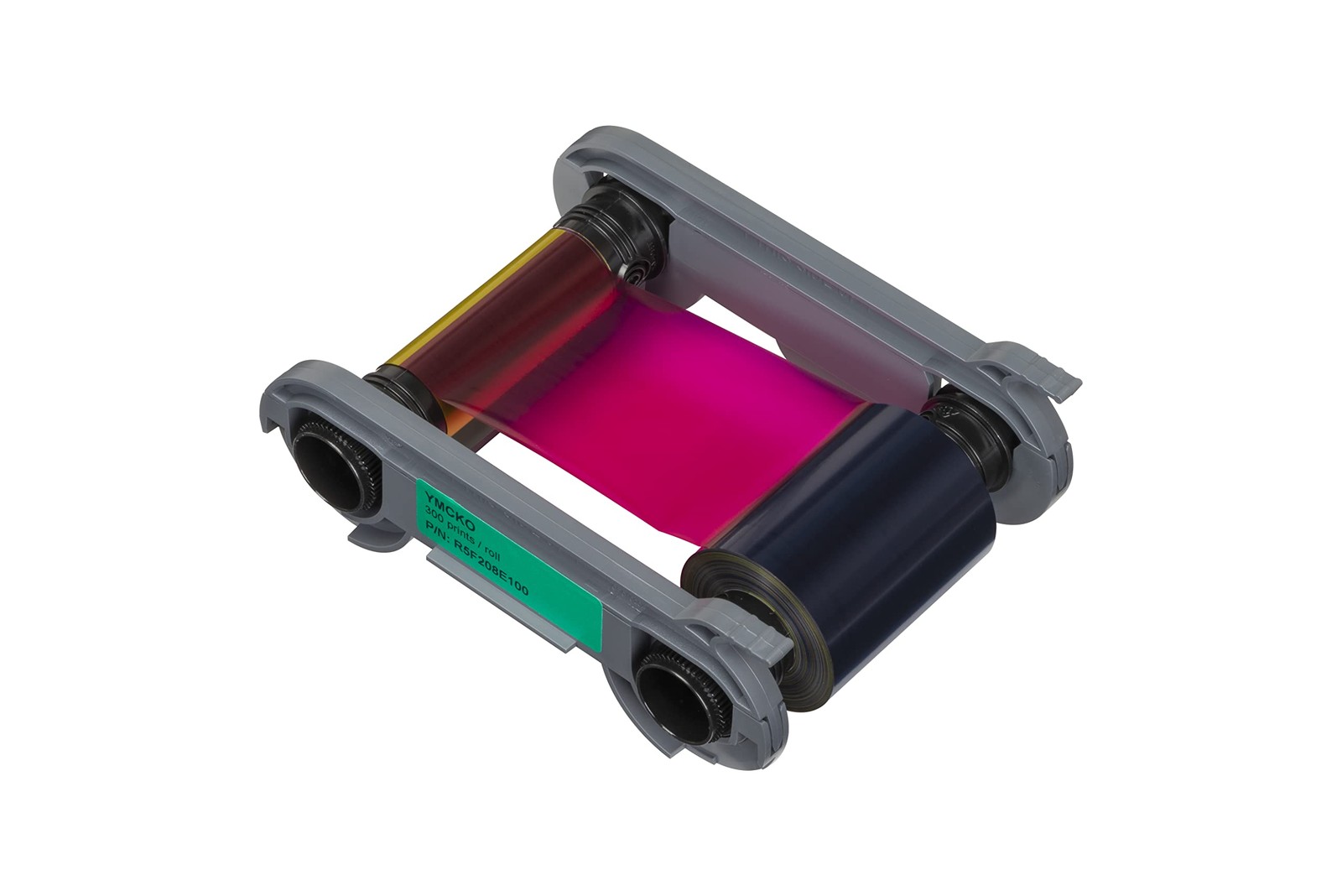 1 Pack - Evolis Primacy 2 R5F208A100 Color Ribbon - YMCKO - 300 Prints with Bodn