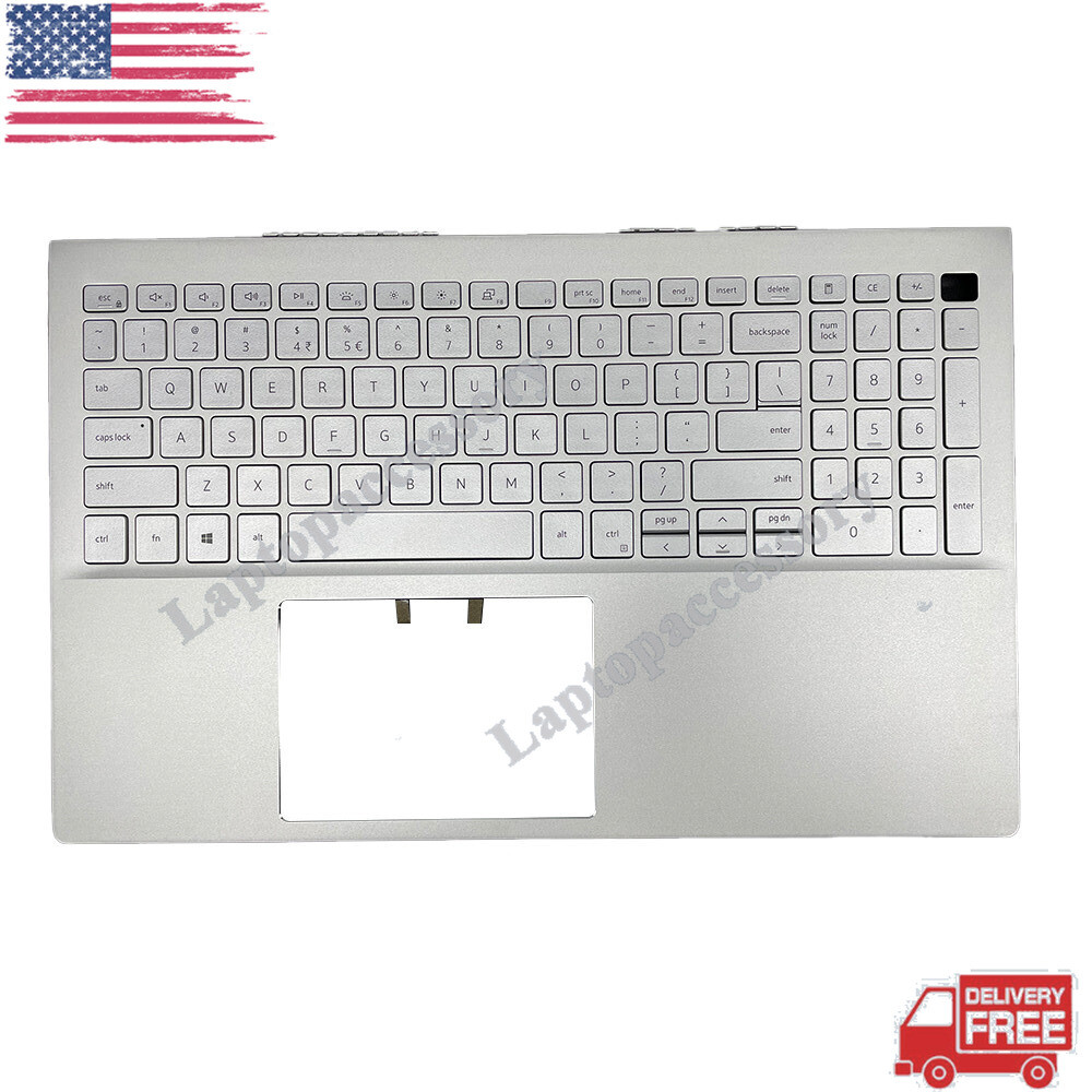 New For Dell Inspiron 15 5505 Palmrest W/Backlit Keyboard 06XCC3 15.6" Silver US