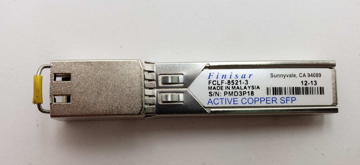 Finisar FCLF-8521-3 RJ-45 1000Base-T Active Copper SFP Transceiver Module Tested