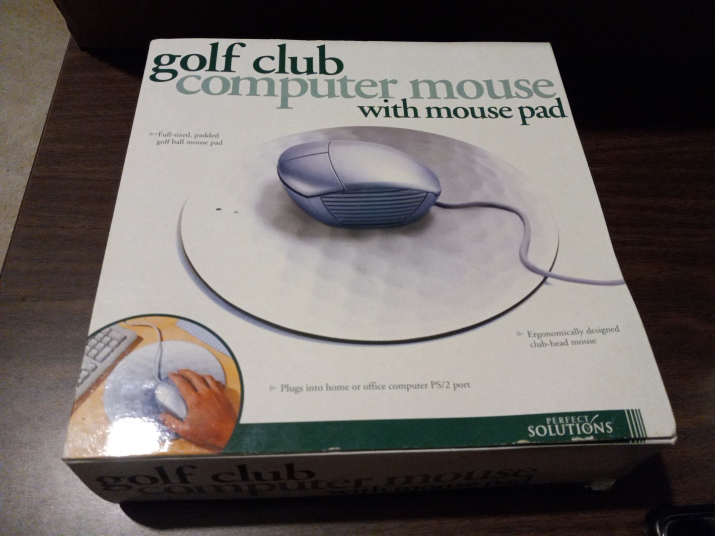VNTG Perfect Solutions Golf Club Mouse with Mouse Pad USB Computer Novelty Decor