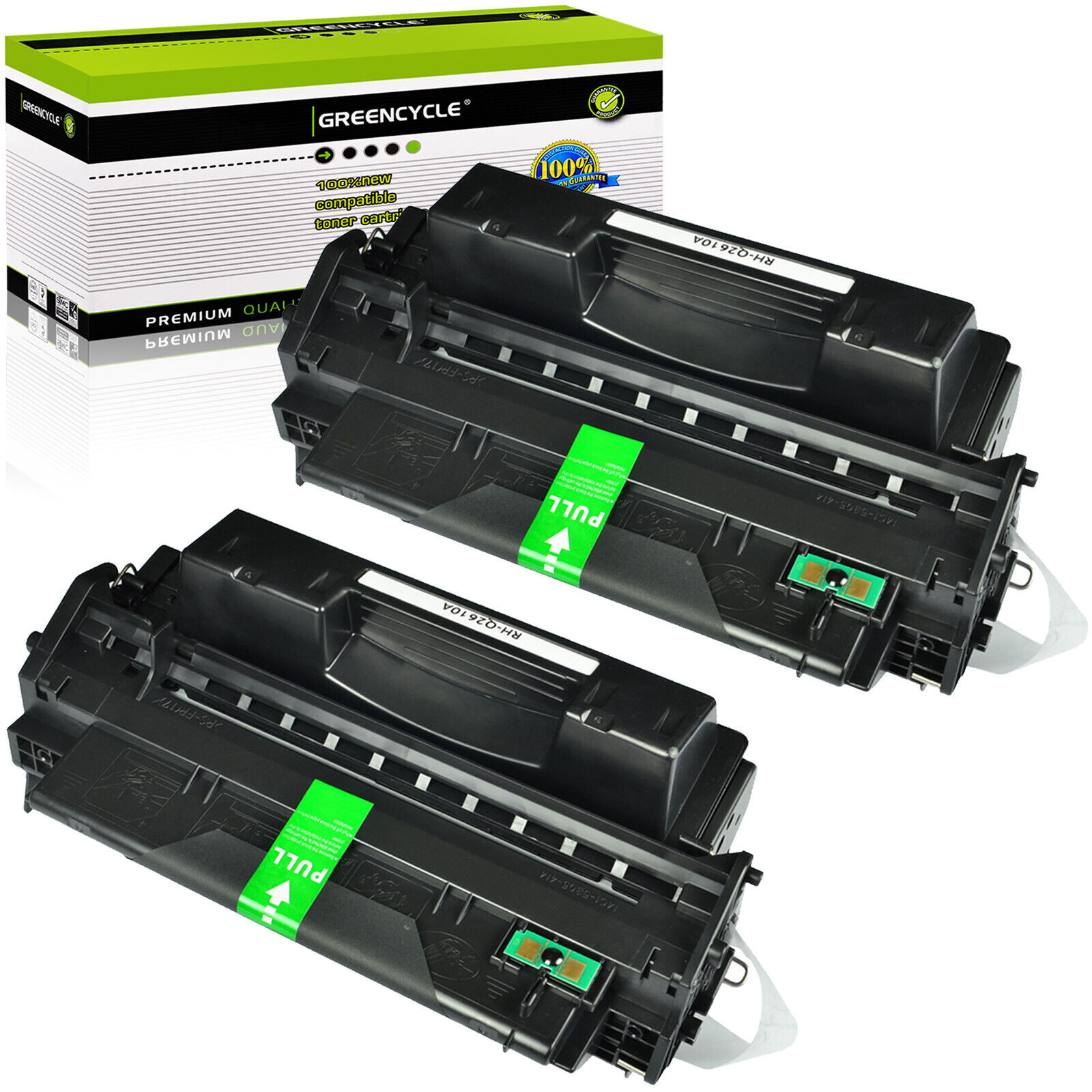 2PK Q2610A 10A Toner Cartridge Compatible with HP Laserjet 2300 2300L 2300DTN 