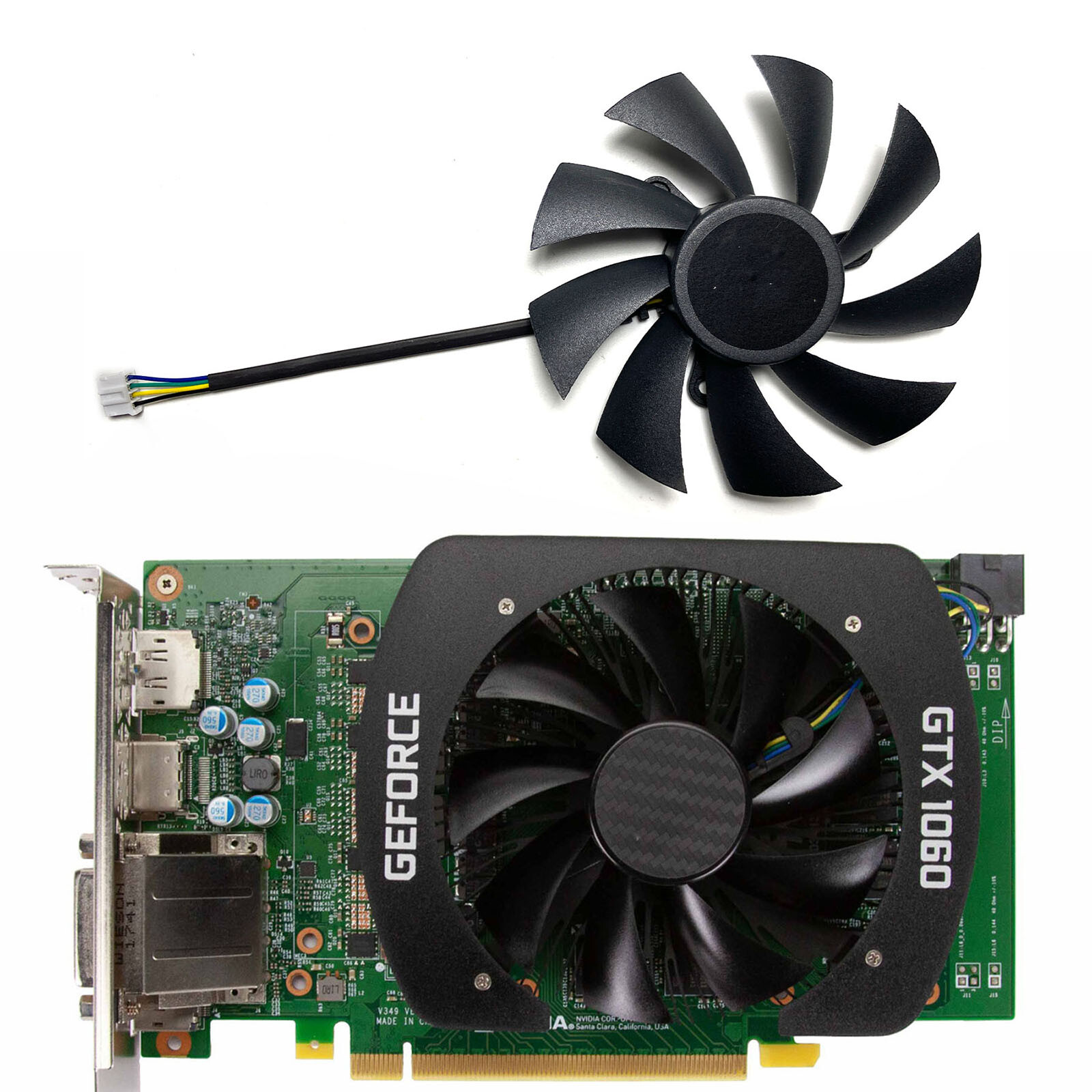 Cooling Fan For GEFORCE GTX 1060 GTX1060 3GB Video Card Cooler Fan GA92A2H DC12V
