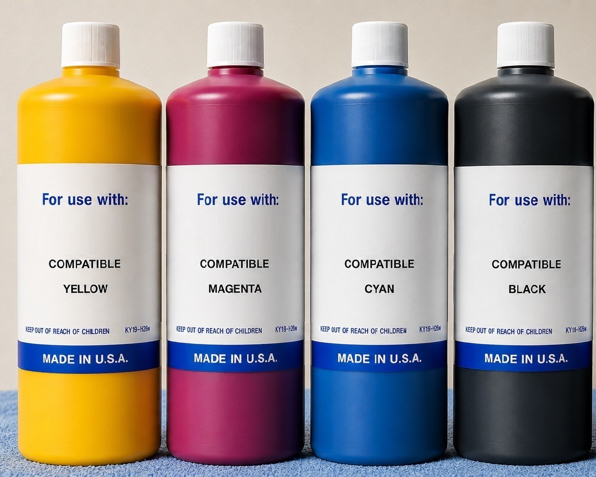 4 LITERS COMPATIBLE BULK INK REFILL FOR EPSON Epson ET-5880 (C-Y-M-K) PIGMENT