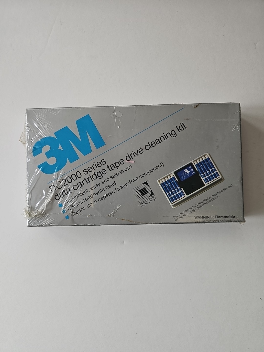 Data Tape Cartridge Drive Cleaning Kit,SEALED DC2000 Series, Cleans Capstan 1989