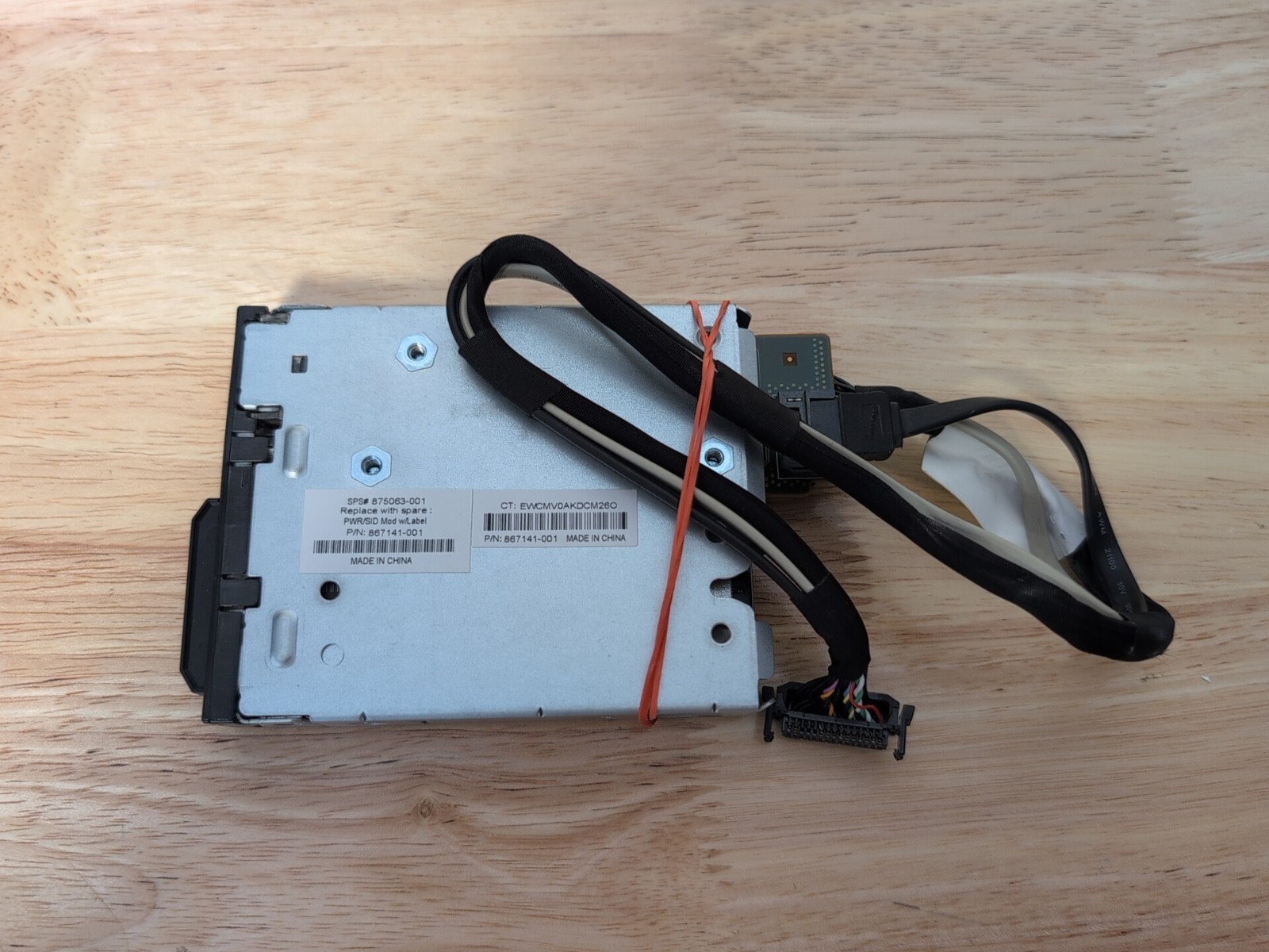 Used HPE 875063-001 DL380 Gen10 SID Module w/ Cable 867141-001 875063-001