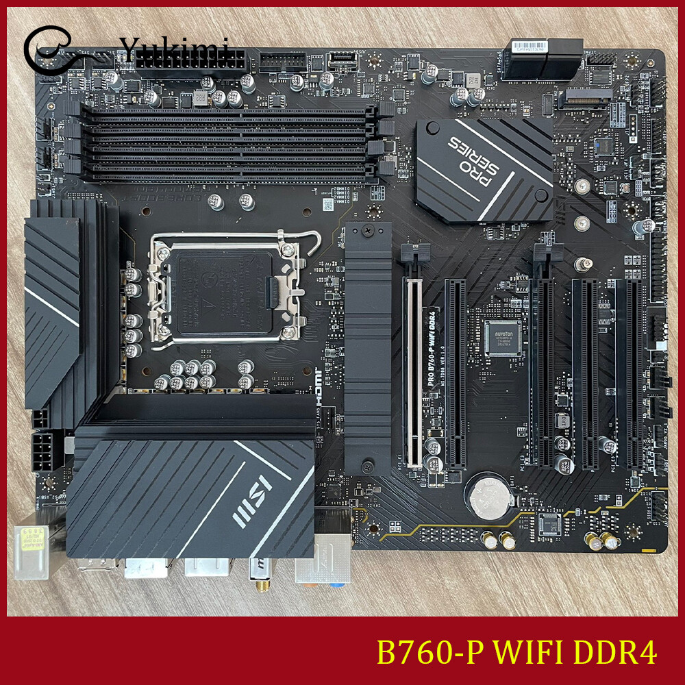 FOR MSI B760-P WIFI DDR4 LGA 1700 128GB HDMI DP Motherboard Test OK