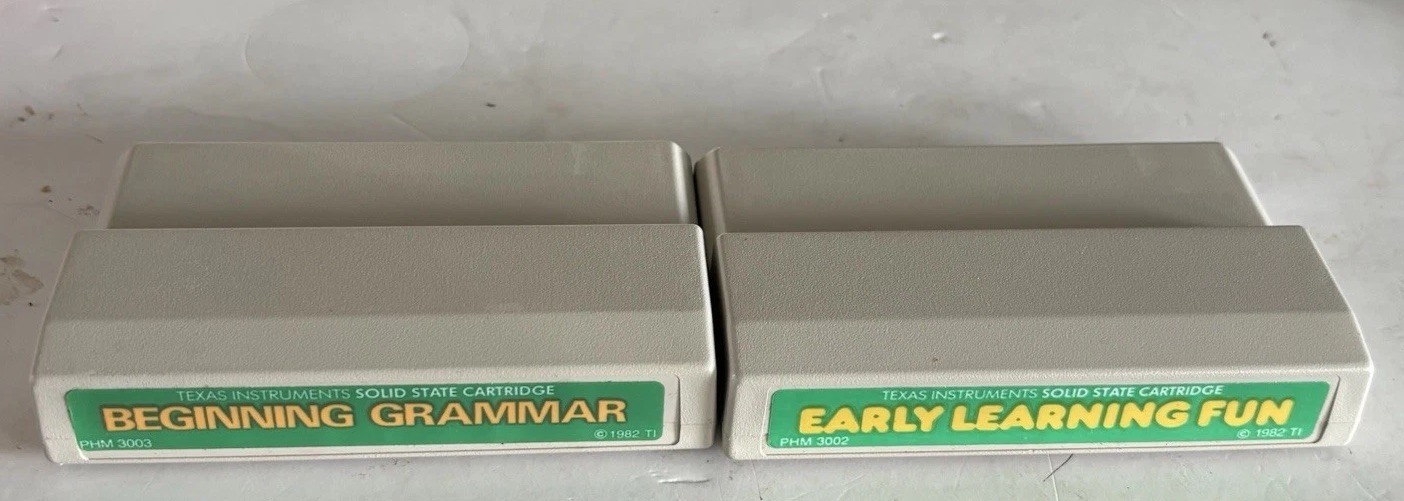 Texas Instruments Home Computer Games - Beginning Grammar / Early Learning Fun