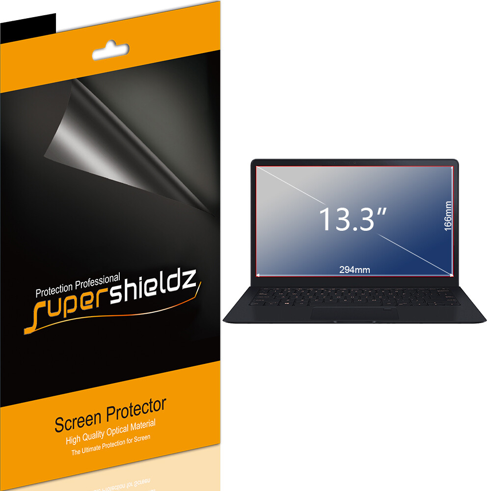 3-Pack Supershieldz Clear Screen Protector for Universal 13.3 inch 294mm X 166mm