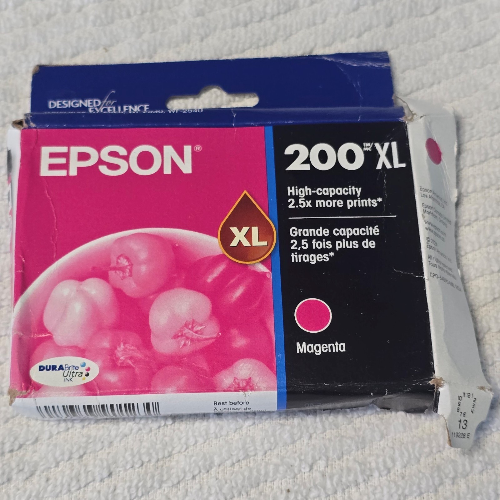 Epson 200 DURABrite Ultra Magenta Ink Cartridge T200XL320-S WorkForce XP-200