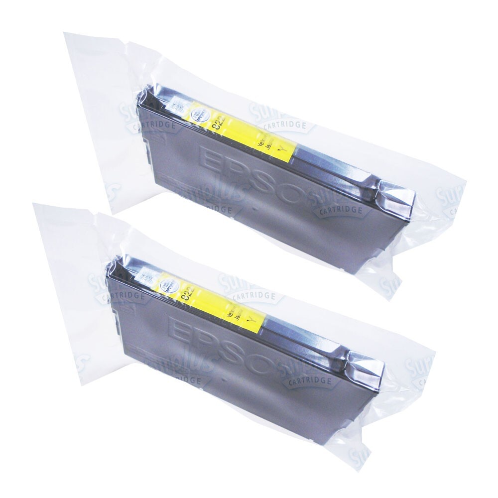 2PK Genuine Epson 822 Yellow Workforce Pro WF-4830 WF-4834 WF-4820 WF-3820