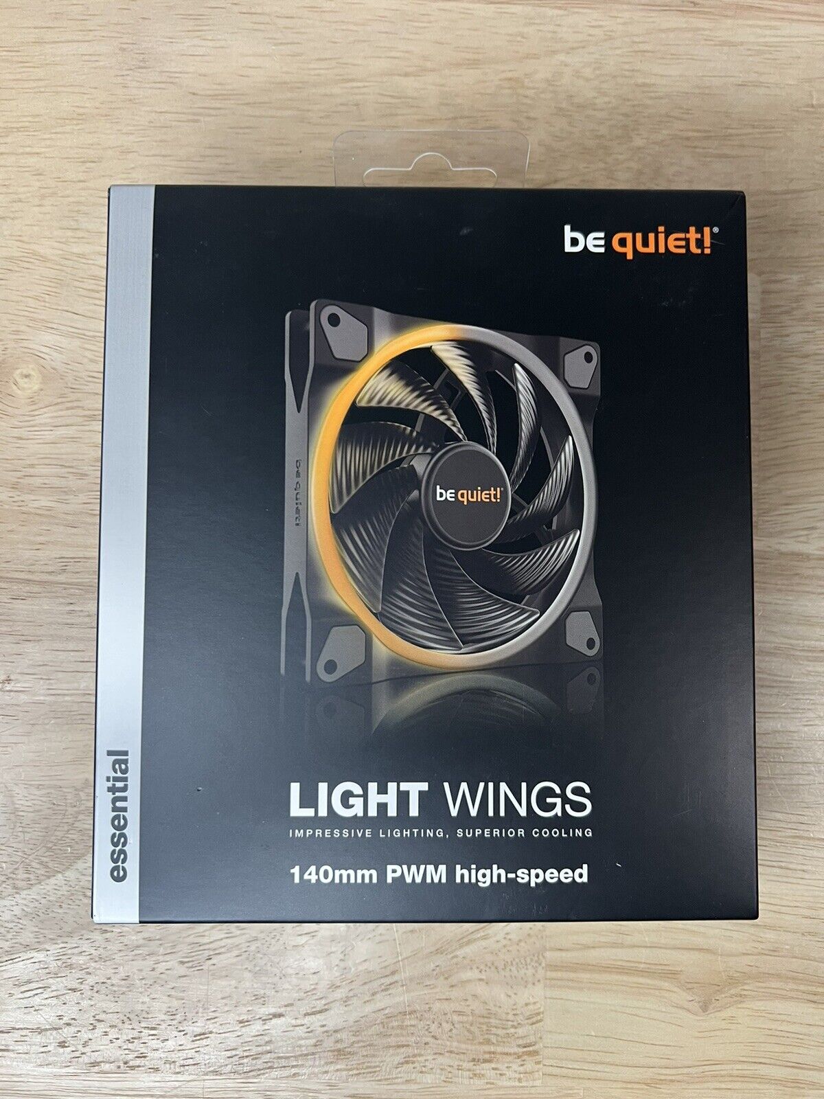 be quiet Light Wings 140mm PWM high-speed, Premium ARGB Cooling Fan, 4-Pin,