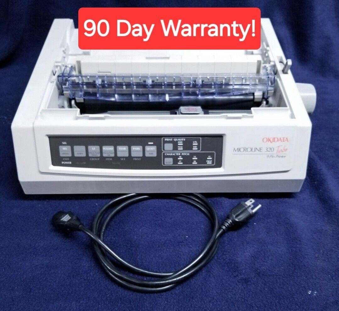 Oki 320 Turbo Printer Parallel 90 Day Warranty Reman Unit No Acc Special