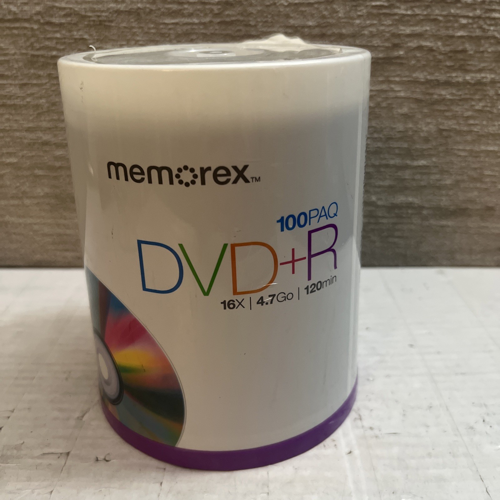 Memorex DVD-R Digital Media 16X 4.7GB 120Min 100 Pack Factory NEW SEALED