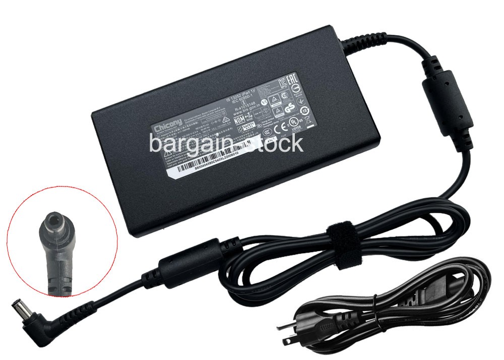 Original Chicony 180W AC Adapter Charger For MSI GF65 Thin 10UE RTX 3060 5.5mm