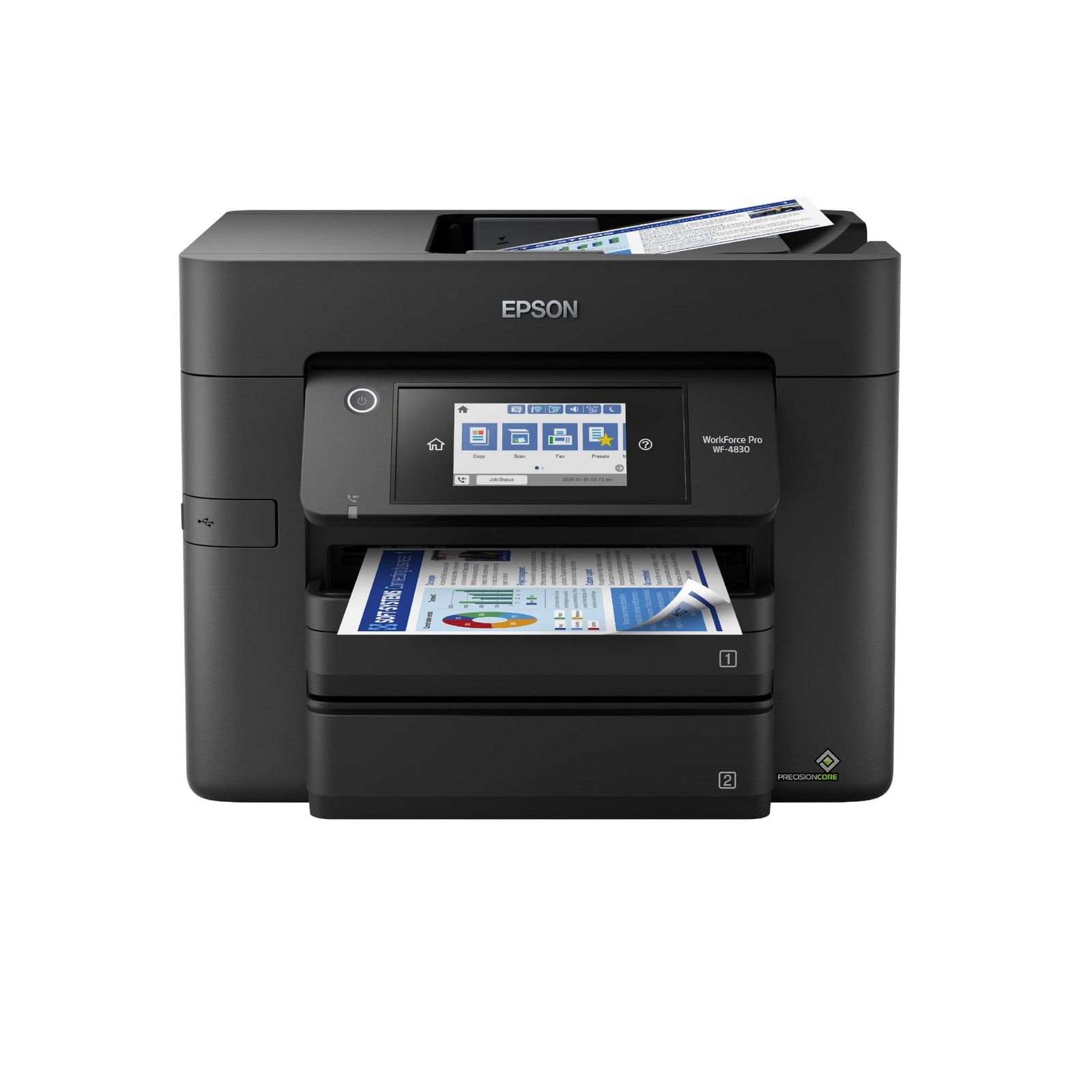 Epson WorkForce Pro WF 4830 Printer High Speed Duplex Print Scan Copy Fax