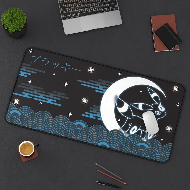 Shiny Umbreon Darktype Mouse Pad Pokemon Desk Mat Accessories