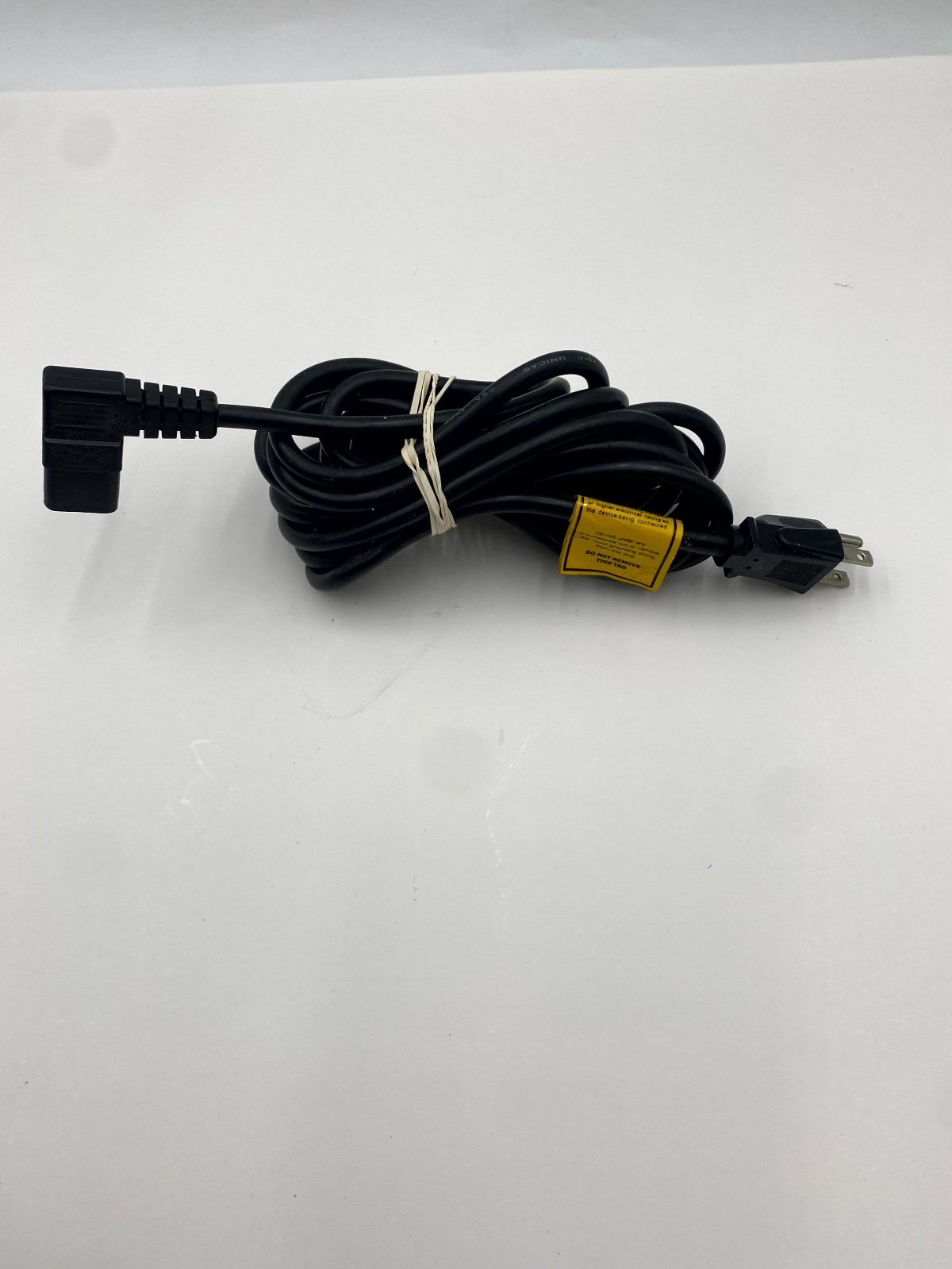 Unicab LL34977 Power Cable Black CSA Type SJT 18AWG x 3C 3-Prongs - 2 Feet