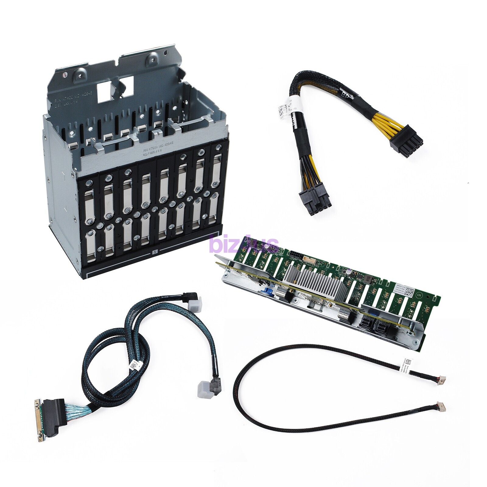 16 Bay HDD Backplane And Cage Upgrade Dell Poweredge R730 8 Bay SFF Server 4G4F6