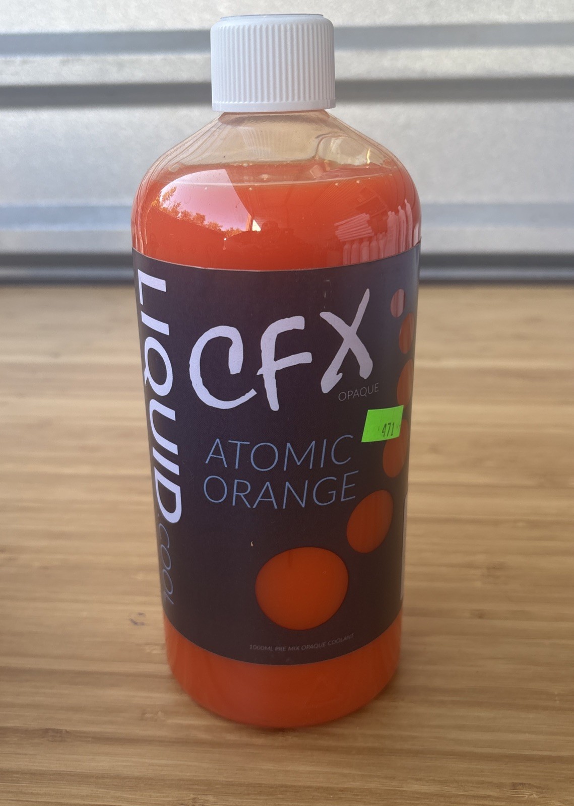 Liquid.cool CFX Pre Mix Opaque Performance Coolant - 1000ml - Atomic Orange