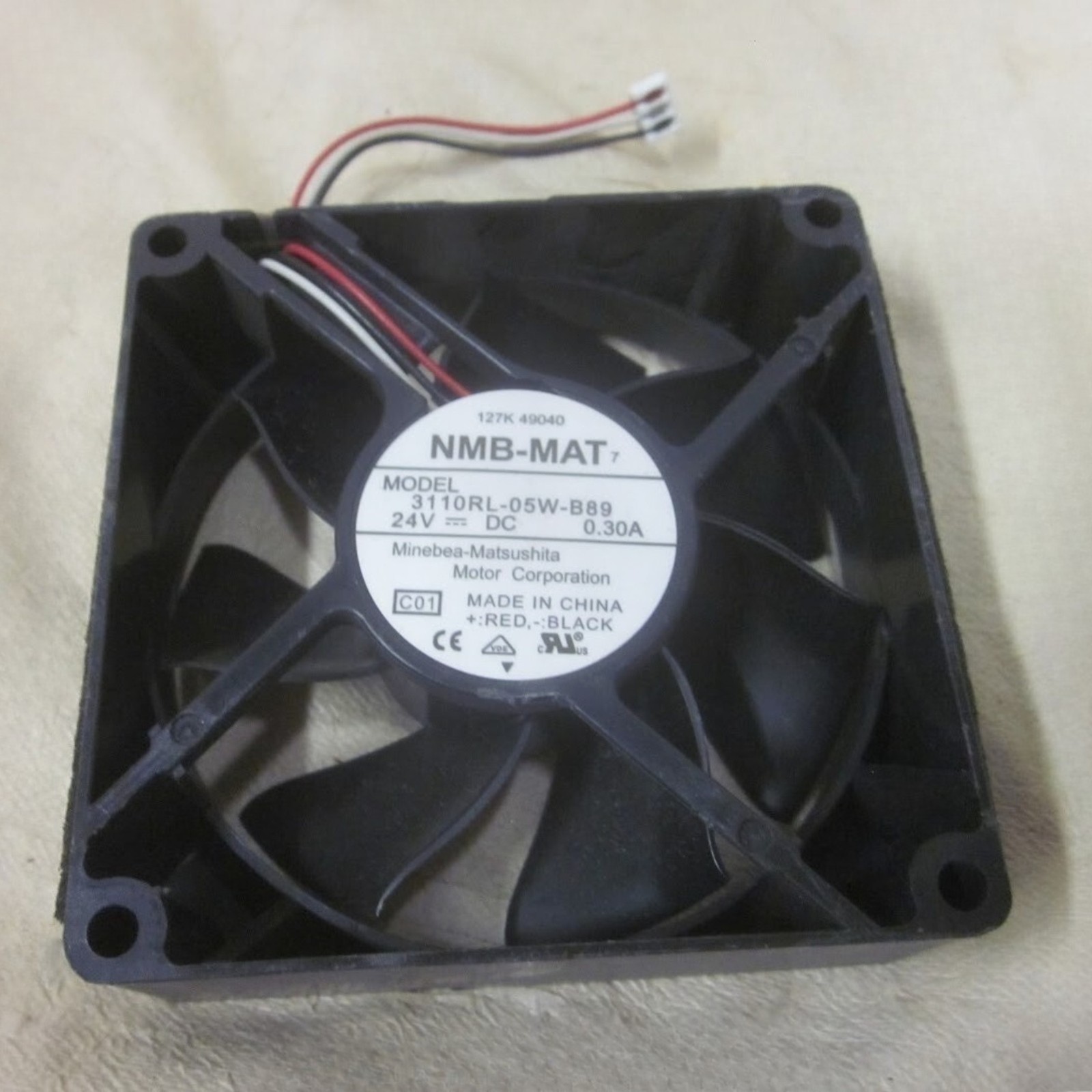 10pcs NMB-MAT 8025 3110RL-05W-B89 DC24V 0.30A Inverter Cooling Fan 8CM 3-Wire