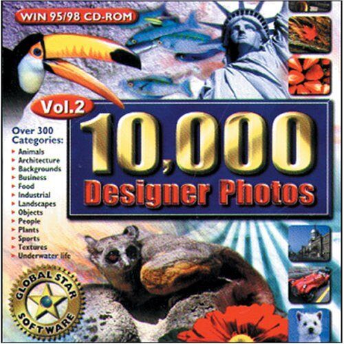 GLOBAL STAR SOFTWARE 10,000 Designer Photos Volume 2 for Win 95/98