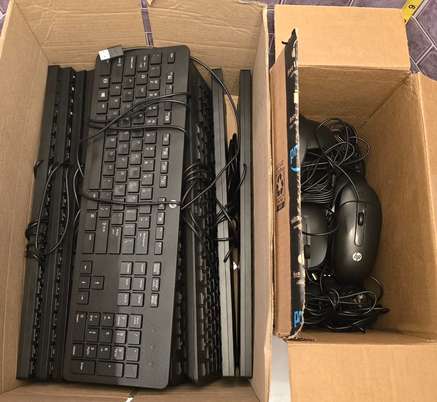 HP Keyboard Slim & Mouse Lot