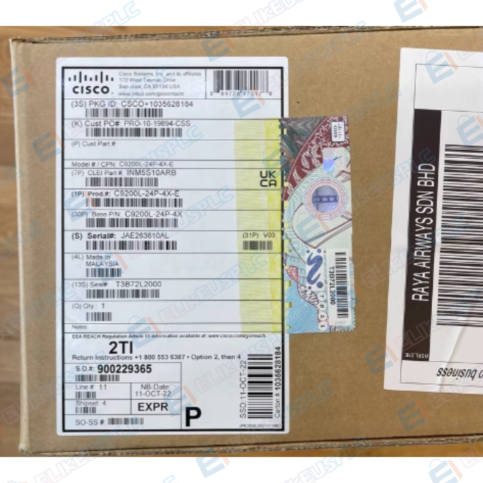 Cisco C9200L-24P-4X-E Catalyst 9200L 24 Port Switch UPS Express Spot Goods MS