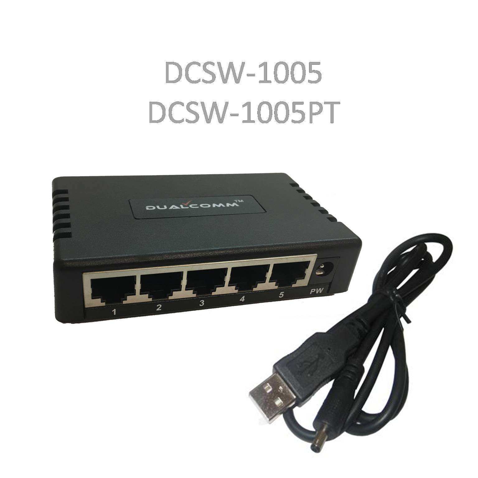 Dualcomm 10/100Base-T Ethernet Tap w/ PoE Pass-Through