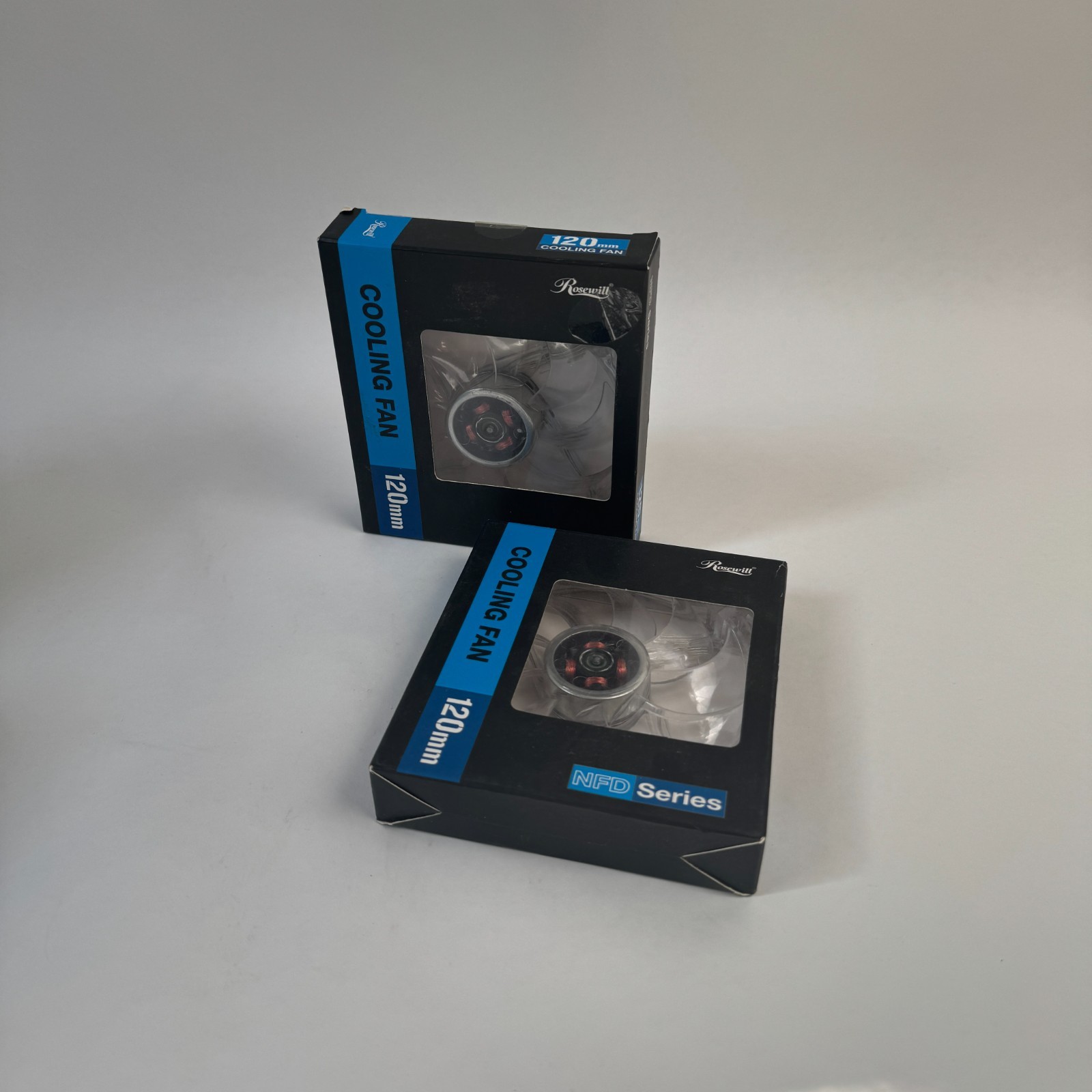 Rosewill 120mm NFD Series Computer Cooling Fan Red LED Lights Set of 2