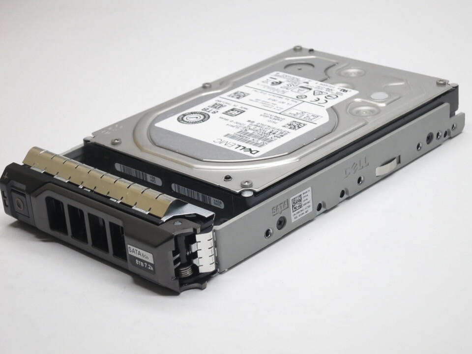 J6RTX DELL 8TB 7.2K SATA 3.5" 6Gb/s 512e HDD 13G KIT Factory Sealed