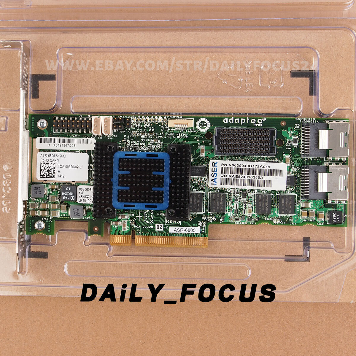Adaptec RAID Controller IT Mode ASR-6805 8 Ports PCIE2 x8 SAS/SATA