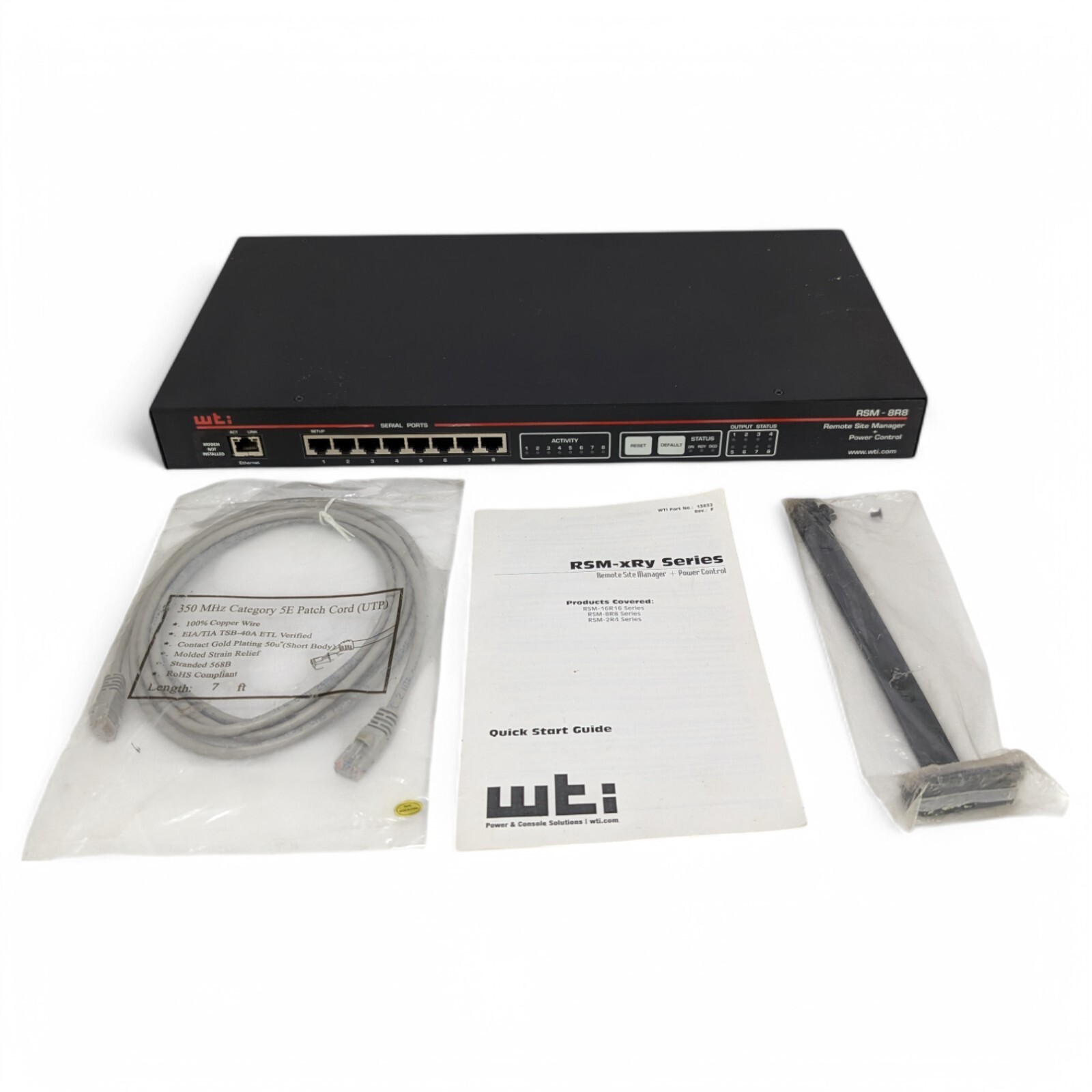 WTI RSM Series Console RSM-8R8-2 Console + Power Hybrid (Ethernet) 200-240V