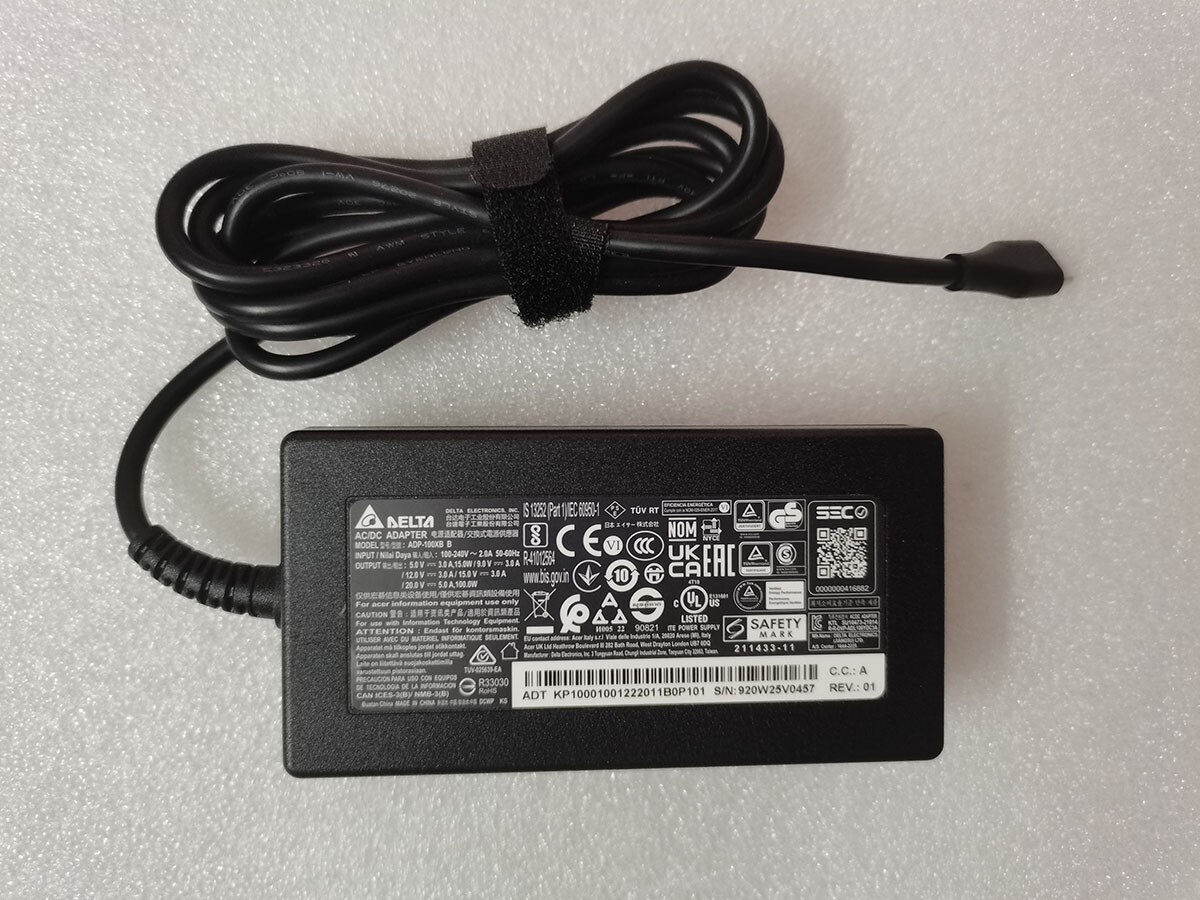 For Acer Swift Go 16 AI SFG16-A71T Delta 20V 5A 100W ADP-100XB B AC Adapter OEM