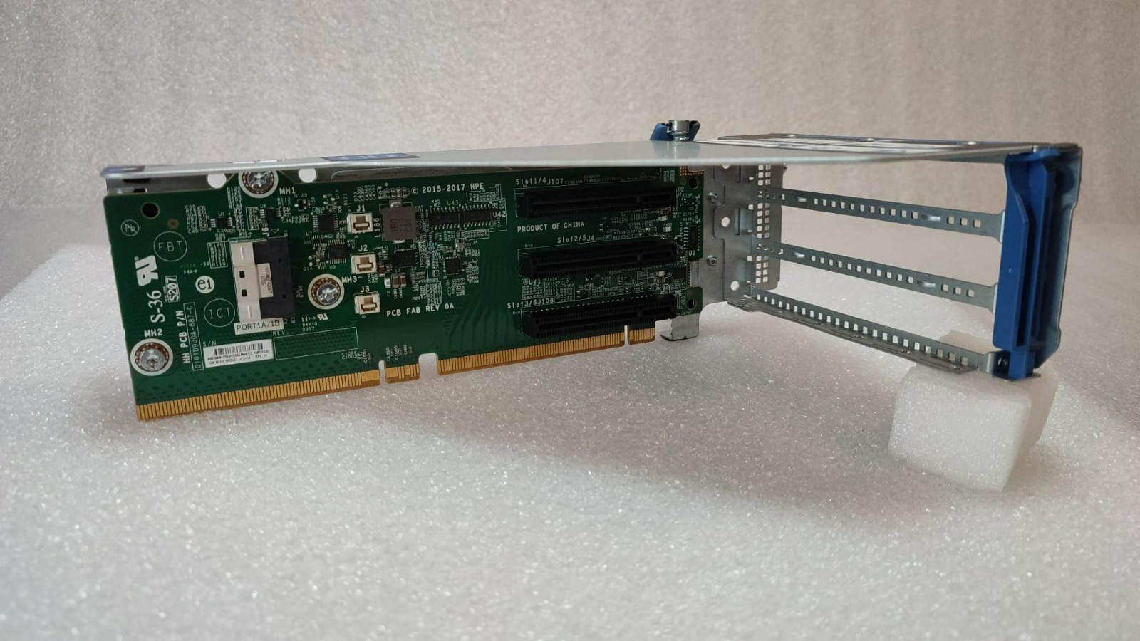 HPE DL380/DL560 G10 PCI-E 3.0 x8/x1 Riser 875086-001 W/ Metal Cage 875056-001