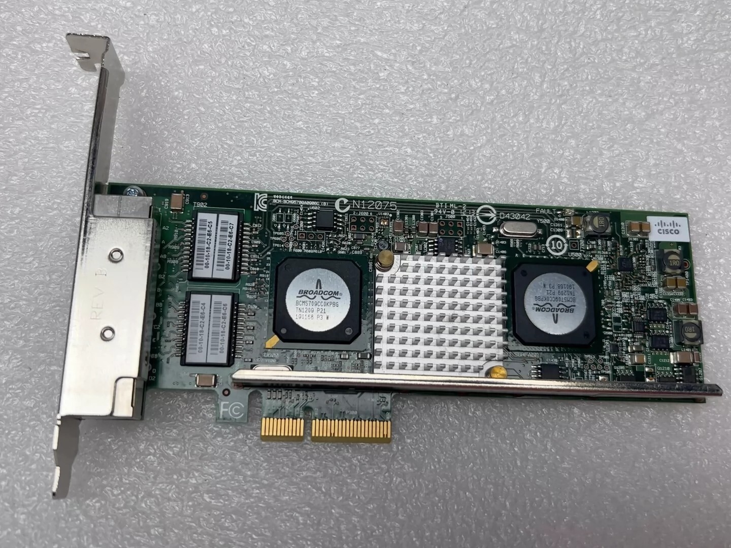 Dell 5709C Quad Port 1GB NIC PCI-e x4 Broadcom Network Card BCM5709C
