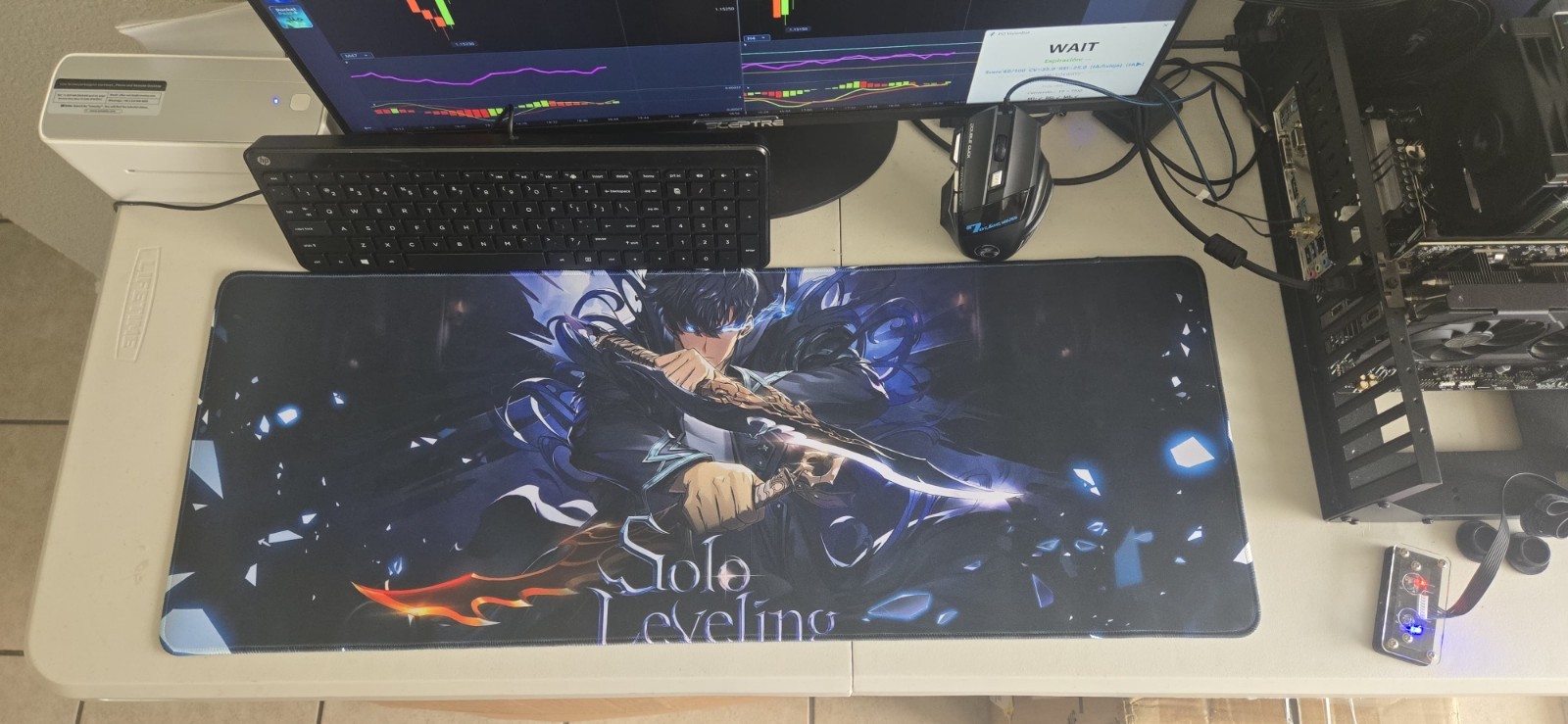 Solo Leveling XXL Gaming Mouse Pad -Sung Jinwoo 80x30cm Large. Stitched Edges #2